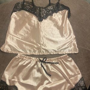 Sexy lingerie set - beige S